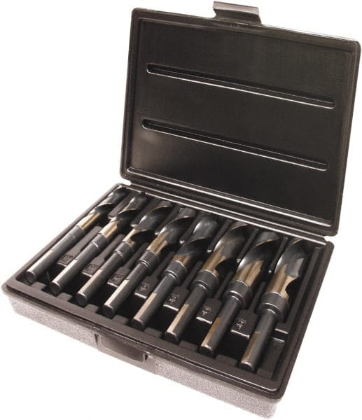 Triumph Twist Drill - 9/16 to 1", 118° Point, Bronze/Black Oxide Finish, High Speed Steel Reduced Shank Drill Bit Set - USA Tool & Supply