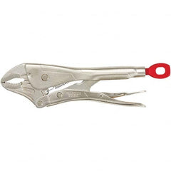 Locking Plier: Curved Jaw 1-Handed Handle