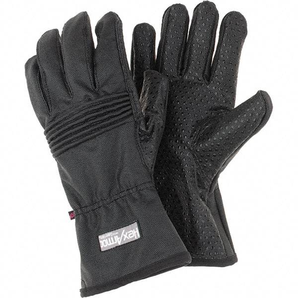 HexArmor - Size 2XL (11), ANSI Cut Lvl A9, Puncture Lvl 3, Abrasion Lvl 5, Silicone Rubber Coated Cut & Puncture Resistant Gloves - 11" Long, Fully Coated Coated, SuperFabric Lining, Black, Paired - USA Tool & Supply