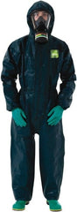 Ansell - Pack of 6 Size L Film Laminate Chemical Resistant General Purpose Coveralls - USA Tool & Supply