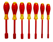 Insulated Nut Driver Metric Set Includes: 5.0 - 13.0mm. 7 Pieces - USA Tool & Supply