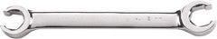 GearWrench - 19 x 21mm, Double End Head, Open End Flare Nut Wrench - 8-55/64" OAL, Steel, Full Polish, 6 Points - USA Tool & Supply