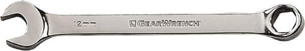 GearWrench - 9mm 6 Point Combination Wrench - 6-1/4" OAL, Steel, Full Polish Finish - USA Tool & Supply