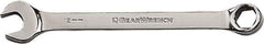 GearWrench - 14mm 6 Point Combination Wrench - 8-3/4" OAL, Steel, Full Polish Finish - USA Tool & Supply