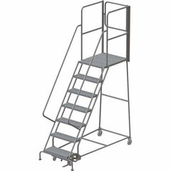 TRI-ARC - Rolling & Wall Mounted Ladders & Platforms Type: Rolling Warehouse Ladder Style: Rolling Platform Ladder - USA Tool & Supply