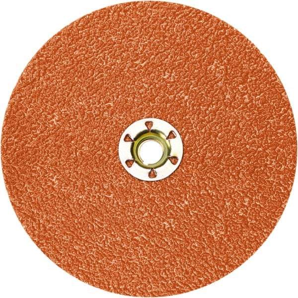 3M - 5" Diam 36+ Grit Fiber Disc - Ceramic, 12,000 Max RPM, Series 787C - USA Tool & Supply