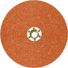 3M - 5" Diam 60+ Grit Fiber Disc - Ceramic, 12,000 Max RPM, Series 787C - USA Tool & Supply