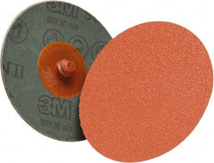 3M - 4" Disc Diam, 80 Grit, Ceramic Quick Change Disc - Type R Attaching System, Coated, 12,000 RPM, 987C Series - USA Tool & Supply