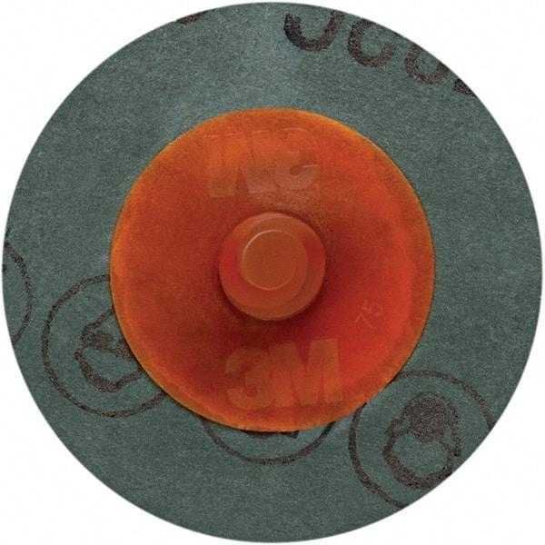 3M - 4" Disc Diam, 60 Grit, Ceramic Quick Change Disc - Type R Attaching System, Coated, 12,000 RPM, 782C Series - USA Tool & Supply
