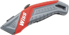 Wiss - Utility Knife - Gray & Red Handle - USA Tool & Supply