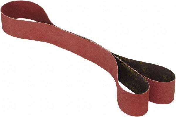 3M - 2" Wide x 132" OAL, 36 Grit, Ceramic Abrasive Belt - Ceramic, Coated, YF Weighted Cloth Backing, Series 784F - USA Tool & Supply