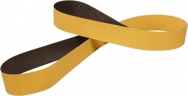 3M - 2" Wide x 72" OAL, 24 Grit, Ceramic Abrasive Belt - Ceramic, Coated, YF Weighted Cloth Backing, Series 967F - USA Tool & Supply