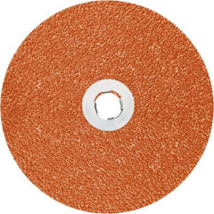 3M - 5" Diam 7/8" Hole 36+ Grit Fiber Disc - Ceramic, 12,000 Max RPM, Series 787C - USA Tool & Supply