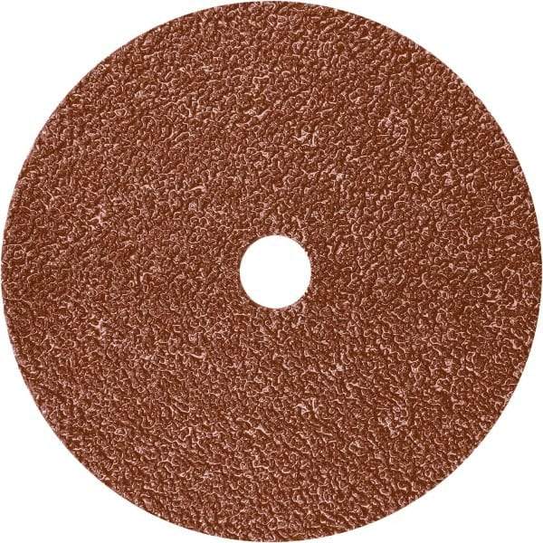 3M - 5" Diam 80+ Grit Fiber Disc - Ceramic, 12,000 Max RPM, Series 787C - USA Tool & Supply