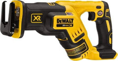 DeWALT - 20V, 0 to 2,900 SPM, Cordless Reciprocating Saw - 1-1/8" Stroke Length, 14-1/2" Saw Length, 1 Lithium-Ion Battery Not Included - USA Tool & Supply