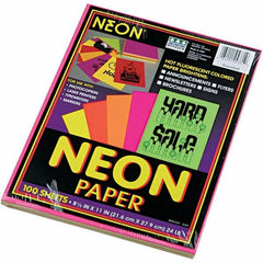 Pacon - 8-1/2" x 11" Assorted Colors Colored Copy Paper - Use with Laser Printers, Copiers - USA Tool & Supply