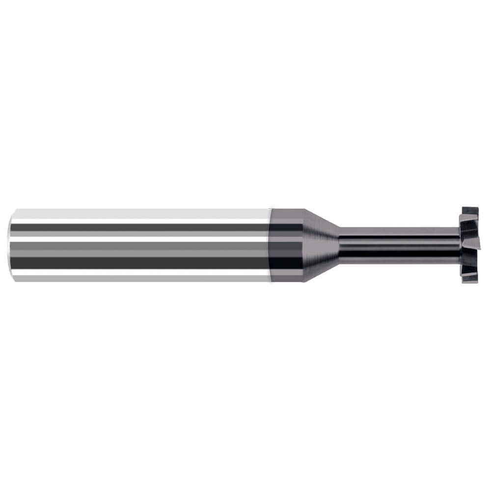 Harvey Tool - 3/8" Cut Diam, 1/16" Cut Width, 3/8" Shank, Staggered-Tooth Woodruff Keyseat Cutter - Exact Industrial Supply