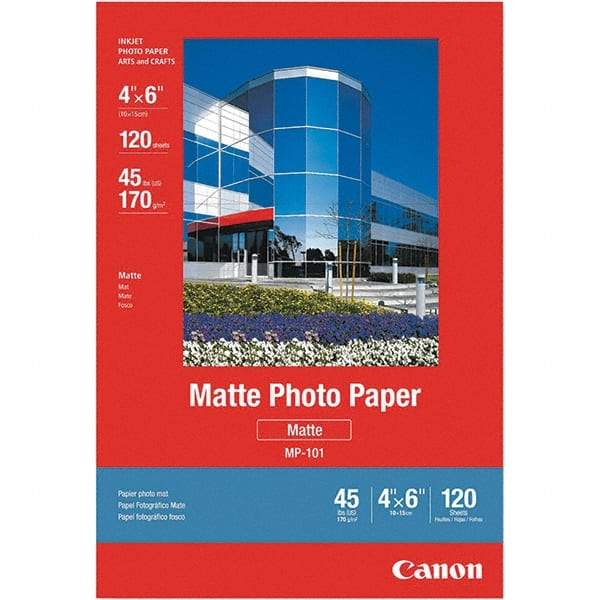 Canon - 4" x 6" White Photo Paper - Use with Canon Pixma Printers - USA Tool & Supply