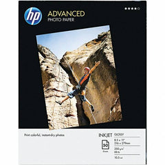 Hewlett-Packard - 8-1/2" x 11" White Photo Paper - Use with Inkjet Printers - USA Tool & Supply