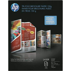 Hewlett-Packard - 8-1/2" x 11" White Brochure Paper - Use with Laser Printers - USA Tool & Supply