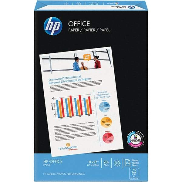 Hewlett-Packard - 11" x 17" White Copy Paper - Use with Laser Printers, Inkjet Printers, Copiers, Fax Machines - USA Tool & Supply