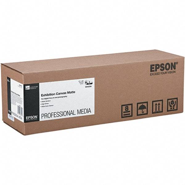 Epson - White Photo Paper - Use with Wide-Format Printers, Plotters - USA Tool & Supply