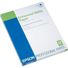 Epson - 8-1/2" x 11" White Photo Paper - Use with Inkjet Printers - USA Tool & Supply