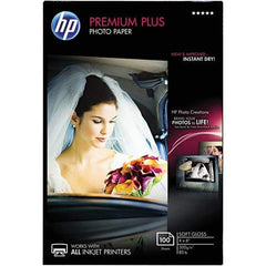 Hewlett-Packard - 4" x 6" White Photo Paper - Use with Inkjet Printers - USA Tool & Supply