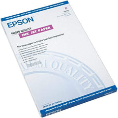 Epson - 11" x 17" Bright White Photo Paper - Use with Inkjet Printers - USA Tool & Supply