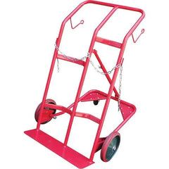 Vestil - 350 Lb Capacity 47" OAH Hand Truck - Continuous Handle, Steel, Mold-On Rubber Wheels - USA Tool & Supply