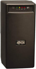Tripp-Lite - 15 Amp, 600 VA, Tower Mount Standby Backup Uninterruptible Power Supply - Backup 3.3 min with Full Load & 11.1 min with Half Load, 120 VAC Input & Output, 375 Watt Output, 1 Phases, 6 Outlets - USA Tool & Supply