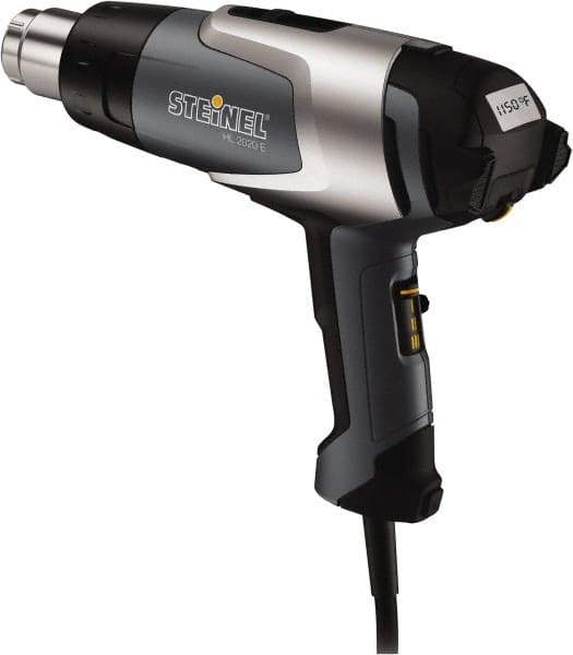 Steinel - 120 to 1,100°F Heat Setting, 4 to 13 CFM Air Flow, Heat Gun - 120 Volts, 12.5 Amps, 1,600 Watts, 6' Cord Length - USA Tool & Supply