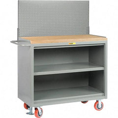 Little Giant - 3,600 Lb Capacity Mobile Service Bench - 53" Wide x 24" Deep x 43" High, Steel, Gray - USA Tool & Supply