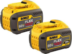 DeWALT - 60 Volt Lithium-Ion Power Tool Battery - 9 Ahr Capacity, 2 hr Charge Time, Series 20/60 FLEXVOLT - USA Tool & Supply