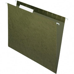 Pendaflex - 9-1/4 x 11-7/8", Letter Size, Standard Green, Hanging File Folder - 11 Point Stock, 1/3 Tab Cut Location - USA Tool & Supply