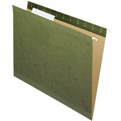 Pendaflex - 8-1/2 x 11", Letter Size, Standard Green, Hanging File Folder - 11 Point Stock, 1/3 Tab Cut Location - USA Tool & Supply