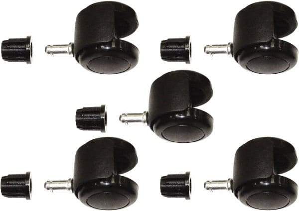 ShopSol - Black Casters - For Chairs - USA Tool & Supply