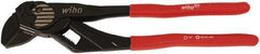 Wiha - 10-1/2" OAL, 1-11/16" Max Capacity, 25mm Jaw Length, 15 Position Quick Adjusting Tongue & Groove Pliers - Straight Straight, Plier Head, Vinyl Cushion Handles - USA Tool & Supply