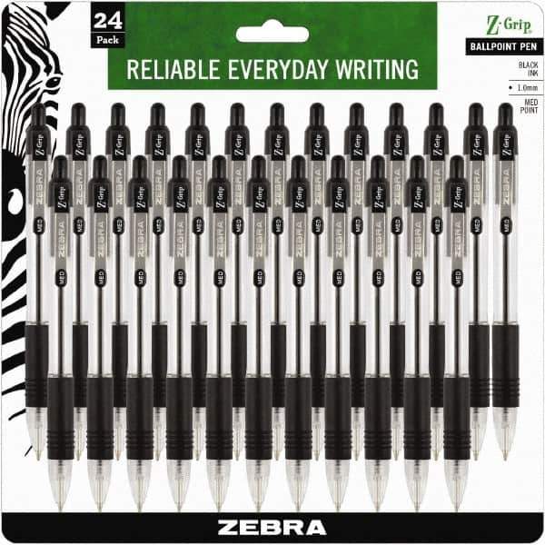 Zebra - Conical Ball Point Pen - Black - USA Tool & Supply