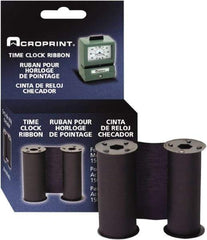 Acroprint Time Recorder - 4" High x 1-5/16" Wide Time Clock Replacement Ribbon - Blue, Use with Acroprint 125 and 150 models - USA Tool & Supply