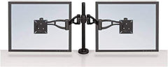 FELLOWES - Black Desk Mount Monitor Arm - Use with Monitor - USA Tool & Supply