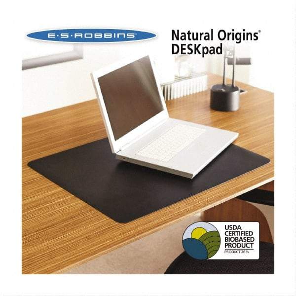 ES Robbins - Black Desk Pad - Use with Desk - USA Tool & Supply