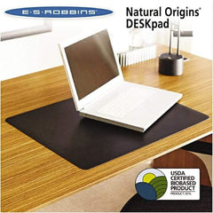 ES Robbins - Black Desk Pad - Use with Desk - USA Tool & Supply