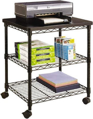 Safco - Black Case/Stand - Use with Office Machines - USA Tool & Supply