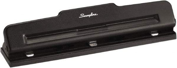 Swingline - Paper Punches Type: 10 Sheet Three-Hole Punch Color: Black - USA Tool & Supply