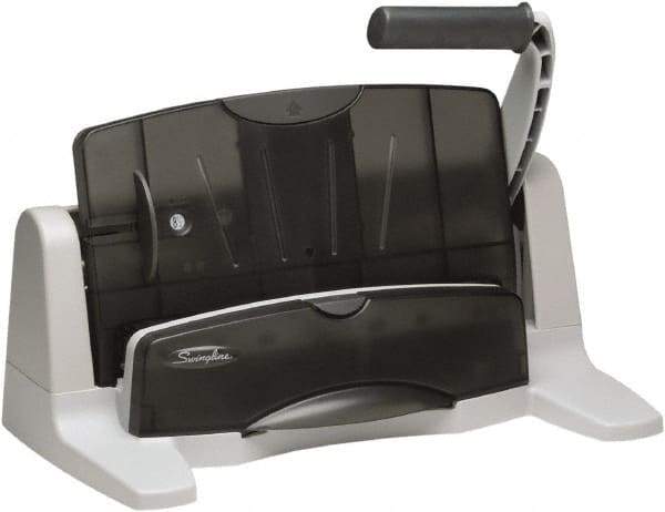 Swingline - Paper Punches Type: 40 Sheet Two-to-Seven-Hole Punch Color: Black/Gray - USA Tool & Supply