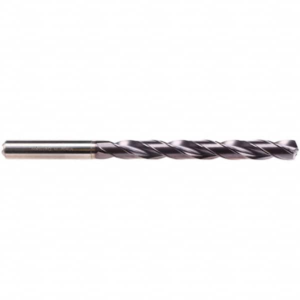 Taper Length Drill Bit: 0.1811″ Dia, 135 ° TiAlN Finish, RH Cut, Spiral Flute, Straight Shank, Series EF-DRILL