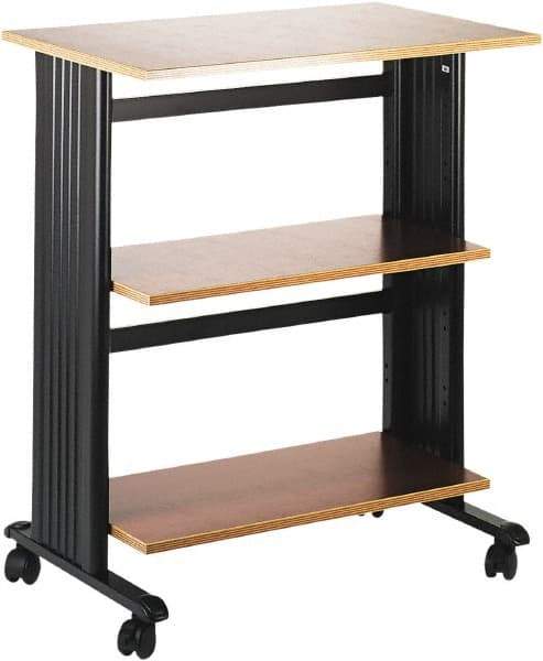 Safco - Cherry & Black Printer/Copier Stand - Use with Printer, Paper, Copiers - USA Tool & Supply