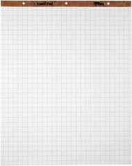 TOPS - Easel Pads, Quadrille Rule, 27 x 34, White, 50 Sheets, 4 Pads/Carton, Easel Pads - Use with Whiteboards, Chalkboards, Walls, Easel St&s - USA Tool & Supply