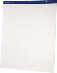 AMPAD - Flip Charts, Unruled, 27 x 34, White, 50 Sheets, 2/Pack, Flip Chart Easel - Use with Whiteboards, Chalkboards, Walls, Easel St&s - USA Tool & Supply